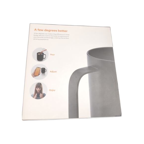 Ember Temperature Control Mug Black Coffee Tea Hot Cup 10oz - Picture 4 of 4